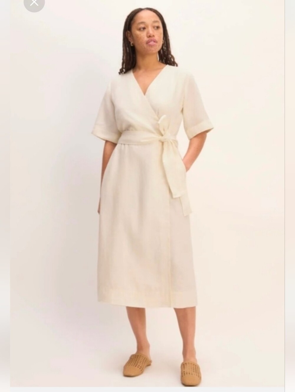 Everlane Linen Wrap Dress